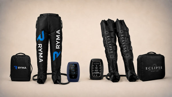 Comparatif bottes de pressothérapie RYMA vs Eclipse