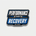 Patch Velcro RYMA Performance Starts With Recovery 80 mm en PVC souple