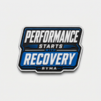 Patch Velcro RYMA Performance Starts With Recovery 80 mm en PVC souple