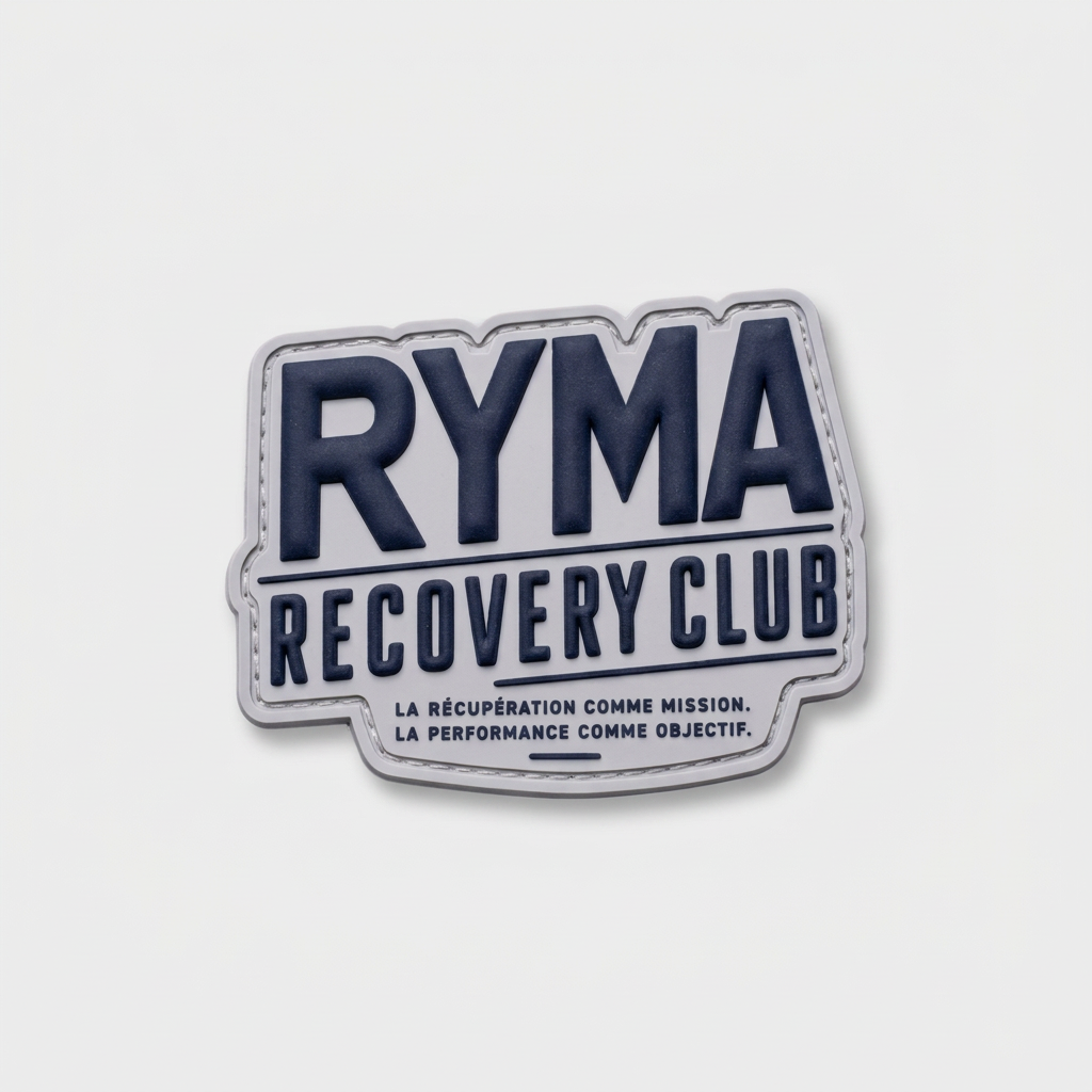 Patch Velcro RYMA Recovery Club 80 mm en PVC souple