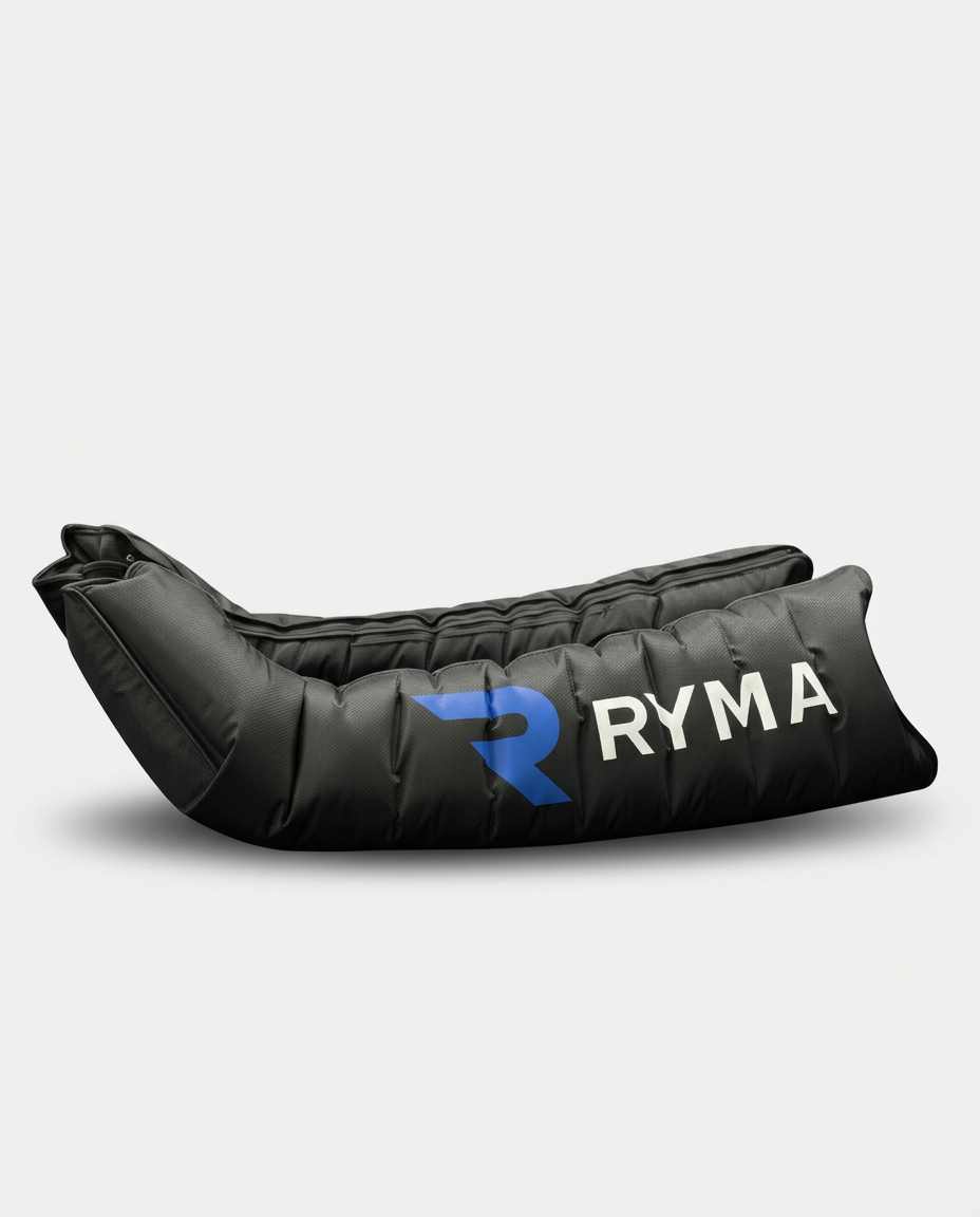 Botte de pressothérapie RYMA 8 chambres vue de profil sur fond clair