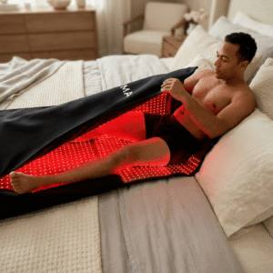 Cocon de lumière rouge et proche infrarouge RYMA | Photobiomodulation corps entier recuperation sport